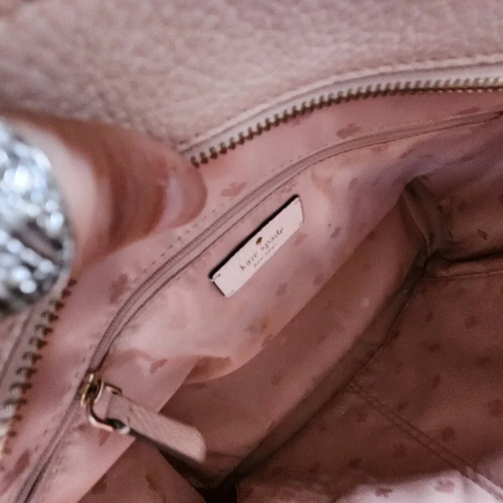 Euc Kate Spade Rowe Light Pink Leather Shoulder Bag Purse